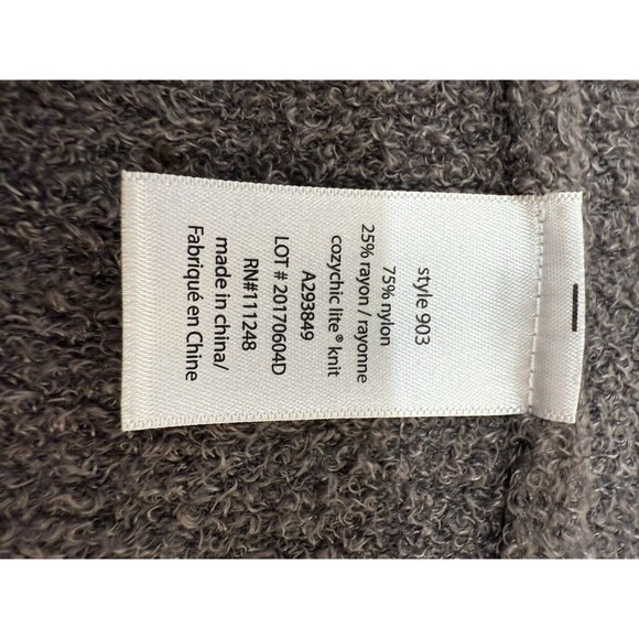 Barefoot Dreams Cozychic Lite Cardigan Gray S/M Open Front Soft Knit Pockets - Picture 8 of 10